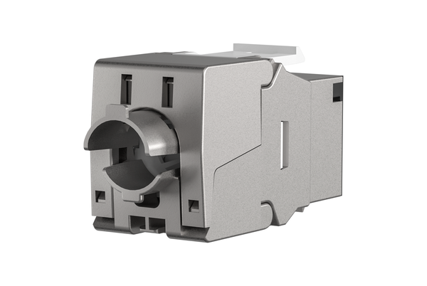 Liitin-Cat8 STP Keystone, työkaluton RJ45 Keystone STP, Cat.8, 40Gbit Kuva - 1
