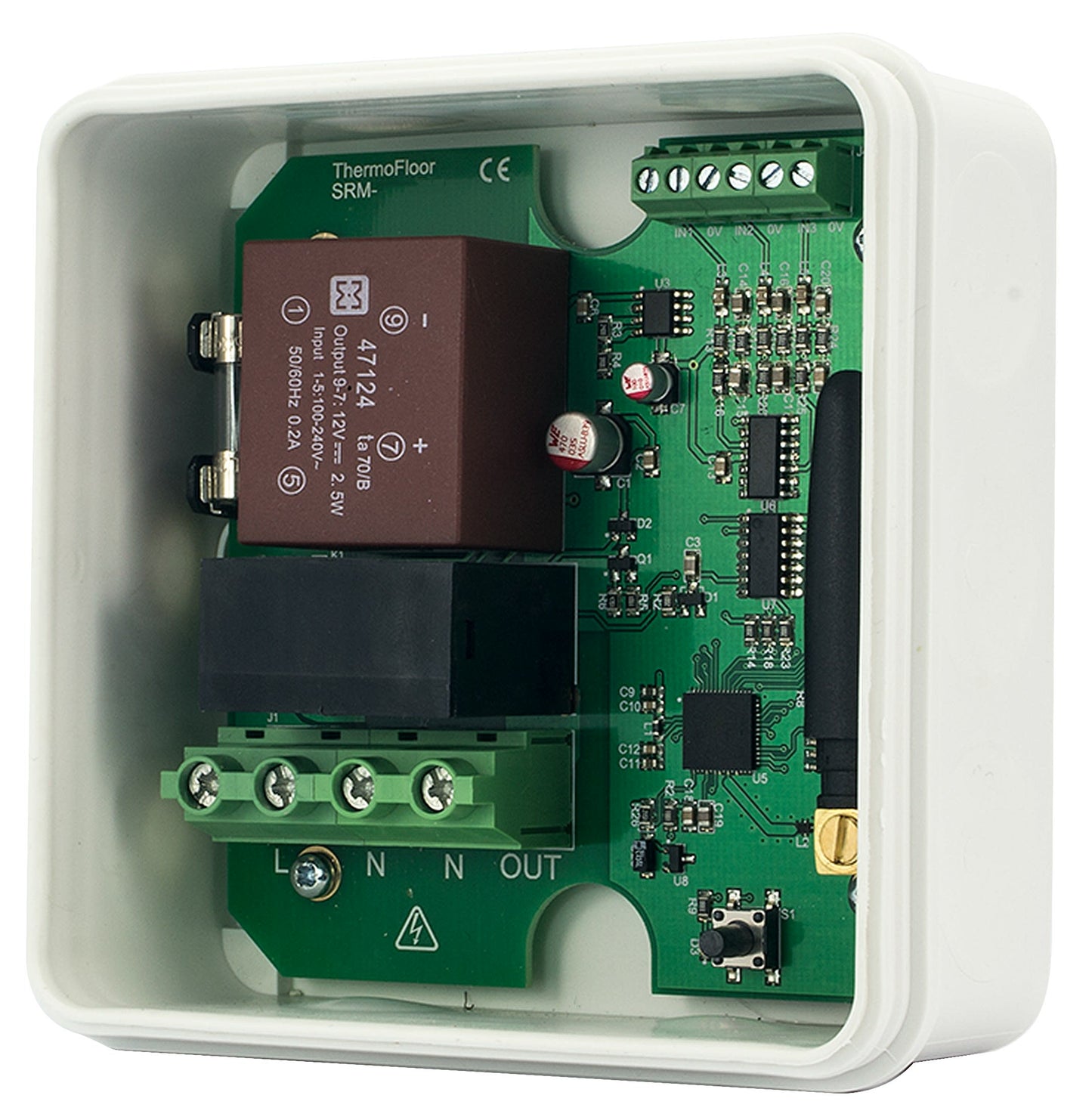 Kytkentärele Z-Wave Heatit Z-Relay 25A IP55 Kuva - 2