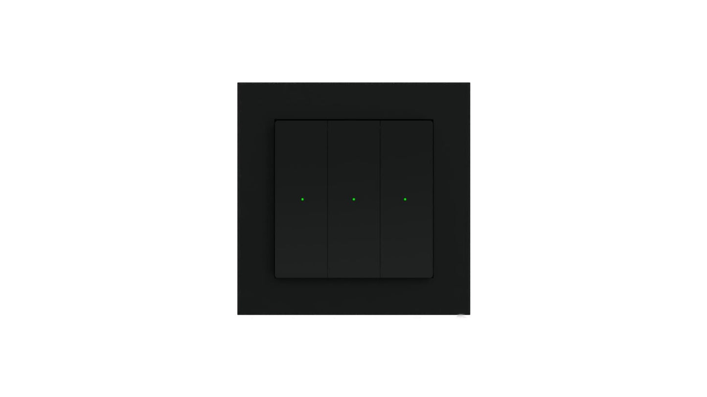 Painokytkin Z-Wave Heatit Z-Push Wall black Kuva - 1