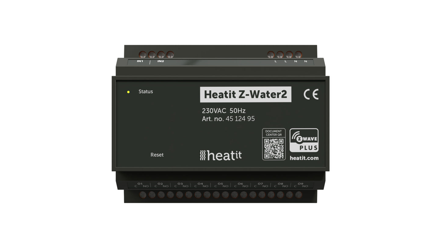 DIN-kiskosäädin Z-Wave Heatit Z-Water2 Kuva - 1