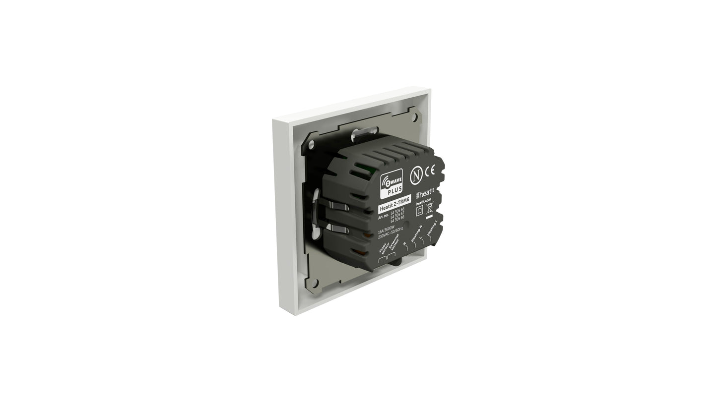 Yhdistelmätermostaatti Z-Wave Heatit Z-TRM6 valkoinen / musta Kuva - 4