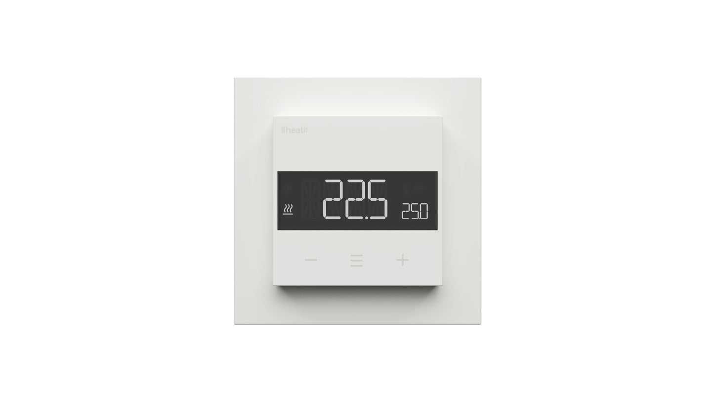 Yhdistelmätermostaatti Z-Wave Heatit Z-TRM6 valkoinen / musta Kuva - 1