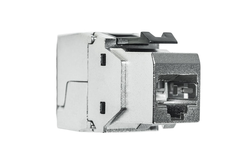 Liitin-Cat6a RJ45 STP Keystone Cat.6a STP,työkaluton EFB (12kpl/pkt)