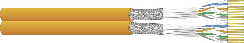 Tietoverkkokaapeli-Cat6a CU7060 siam Dca Cat.6a S/FTP FRNC/LS0H 2x4P Dca