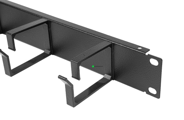 Ohjuripaneeli, 19" 1U, musta Ohjuripaneeli, 5xkannake