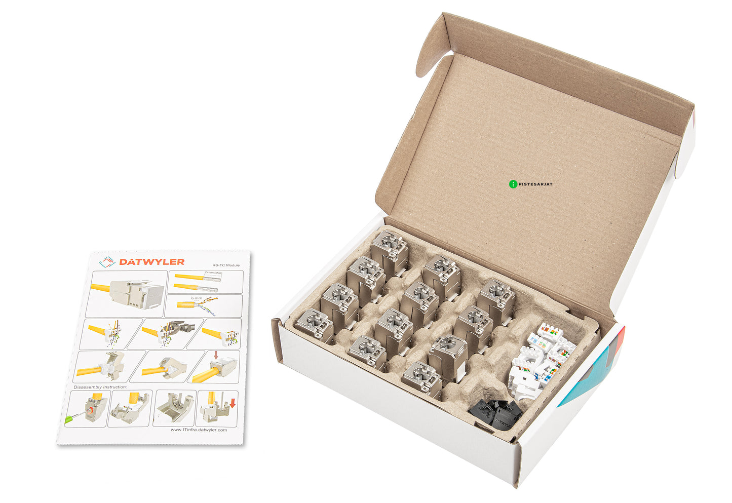 Liitin-KS-TC Plus RJ45 STP Keystone KS-TC Plus Cat.6A (IEC) tool-less, compact