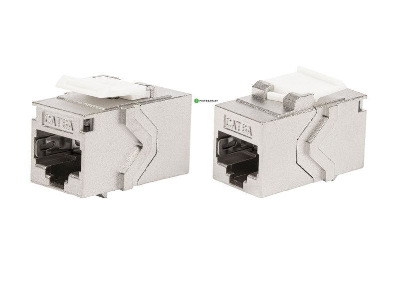 Liitin-Cat6a, RJ45-RJ45 Keystone jatko Cat.6a RJ45-RJ45 Keystone jatko STP