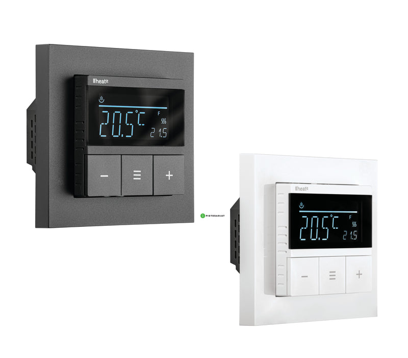 Yhdistelmätermostaatti Heatit Pro valkoinen / musta