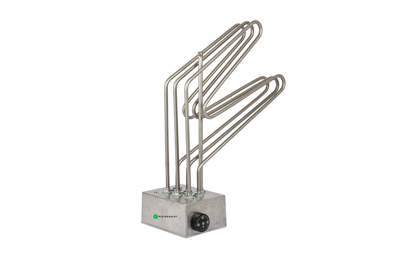 Takkalämmitin termostaatilla Effekt 3x1000W 230V 100-300°C