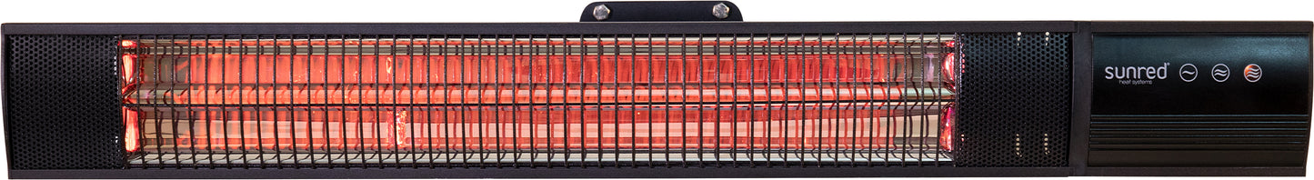 Infralämmitin Sunred Dark Wall Black 2000w IP55