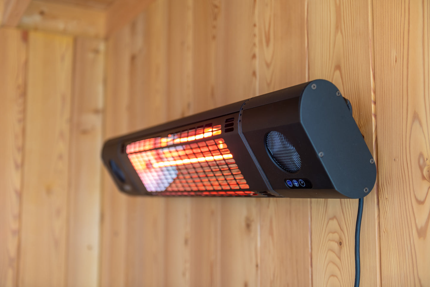 Infralämmitin Sunred Ultra Sun and Sound Wall Black 2000w IP54 Kuva - 6