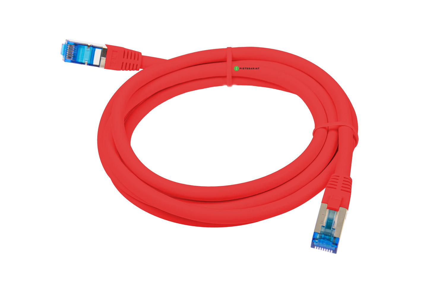 Kytkentäkaapeli-Cat6a superflex RJ45-RJ45 Cat.6a S/FTP Punainen