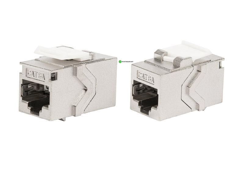 Liitin-Cat6a, RJ45-RJ45 Keystone jatko Cat.6a RJ45-RJ45 Keystone jatko STP