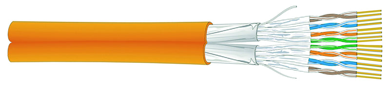 Tietoverkkokaapeli-Cat6a X-lan500 siam Dca Cat.6a F/FTP FRNC/LS0H siam Dca