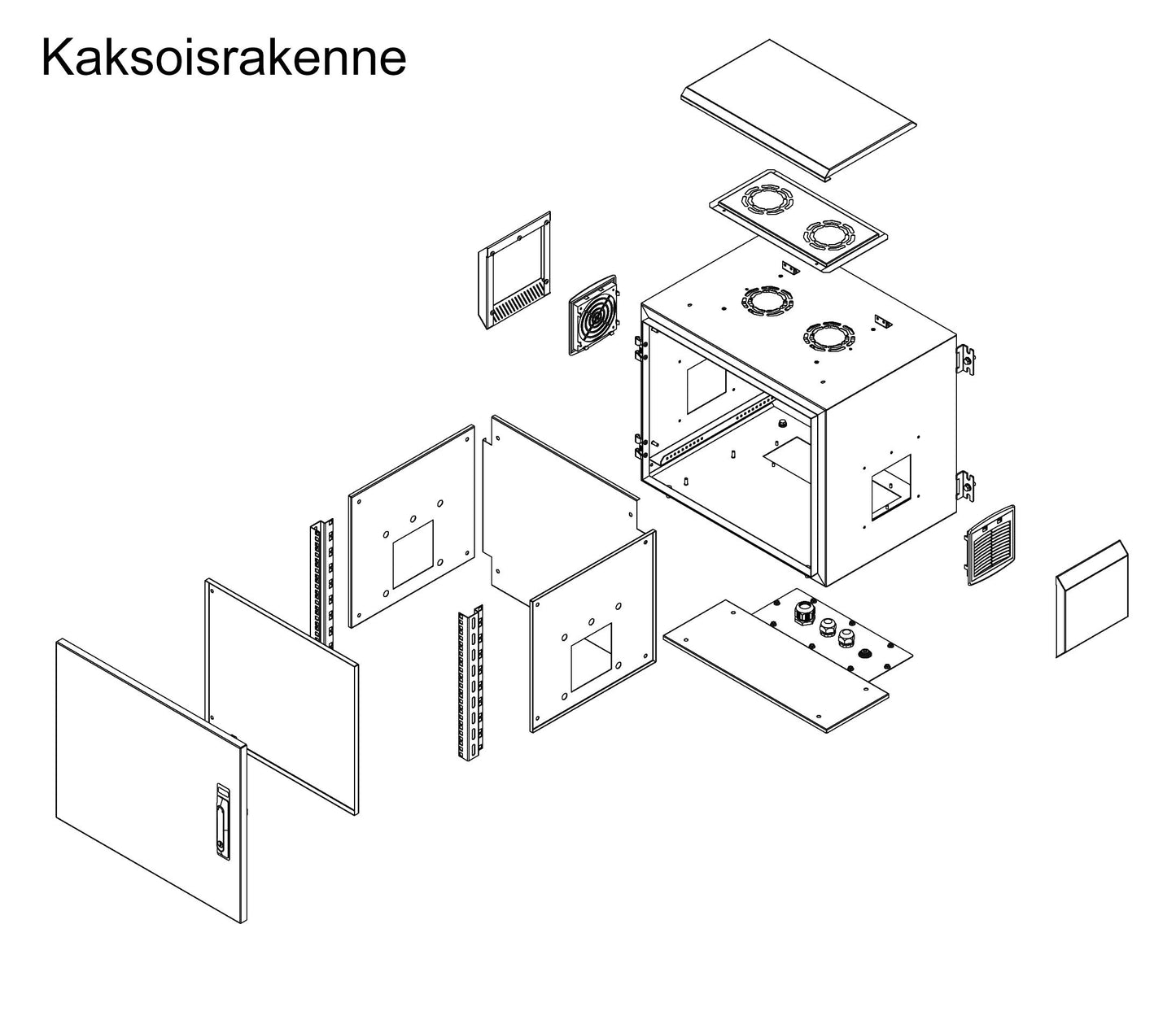 PST RACK IP55 Seinäkaapit 7-16U Kuva - 13