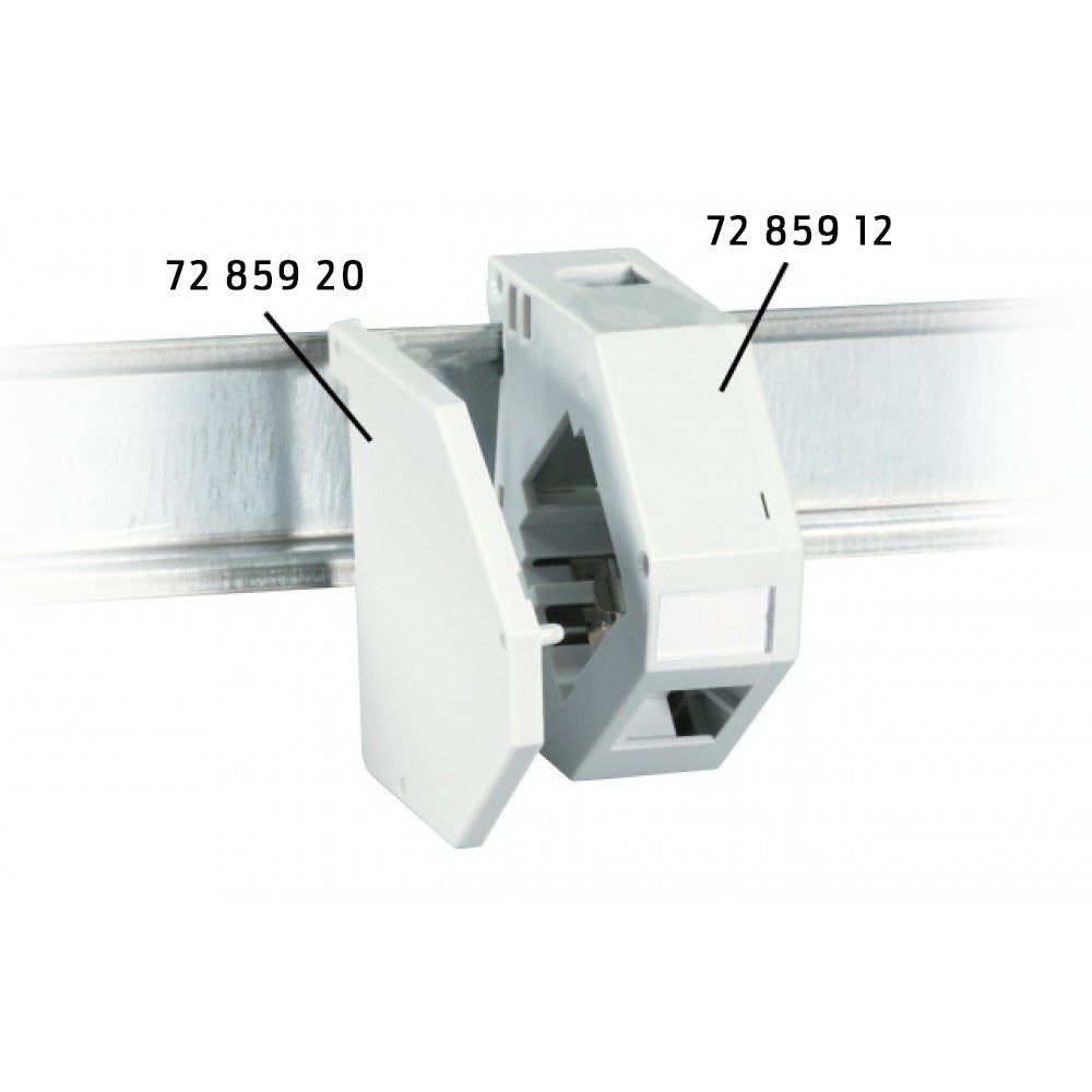 Kytkentäkotelo, runko DIN-kisko Adapterirunko Keystone-liittimille Kuva - 3