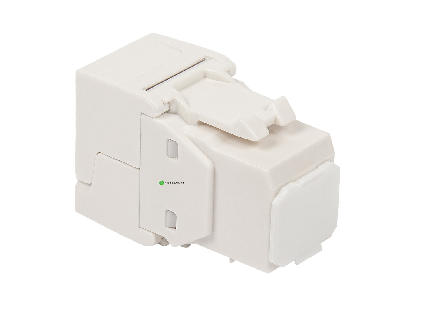 Liitin-Cat6 RJ45 UTP Keystone E-20080 Cat.6 UTP Työkaluton, valkoinen 12kpl/pkt