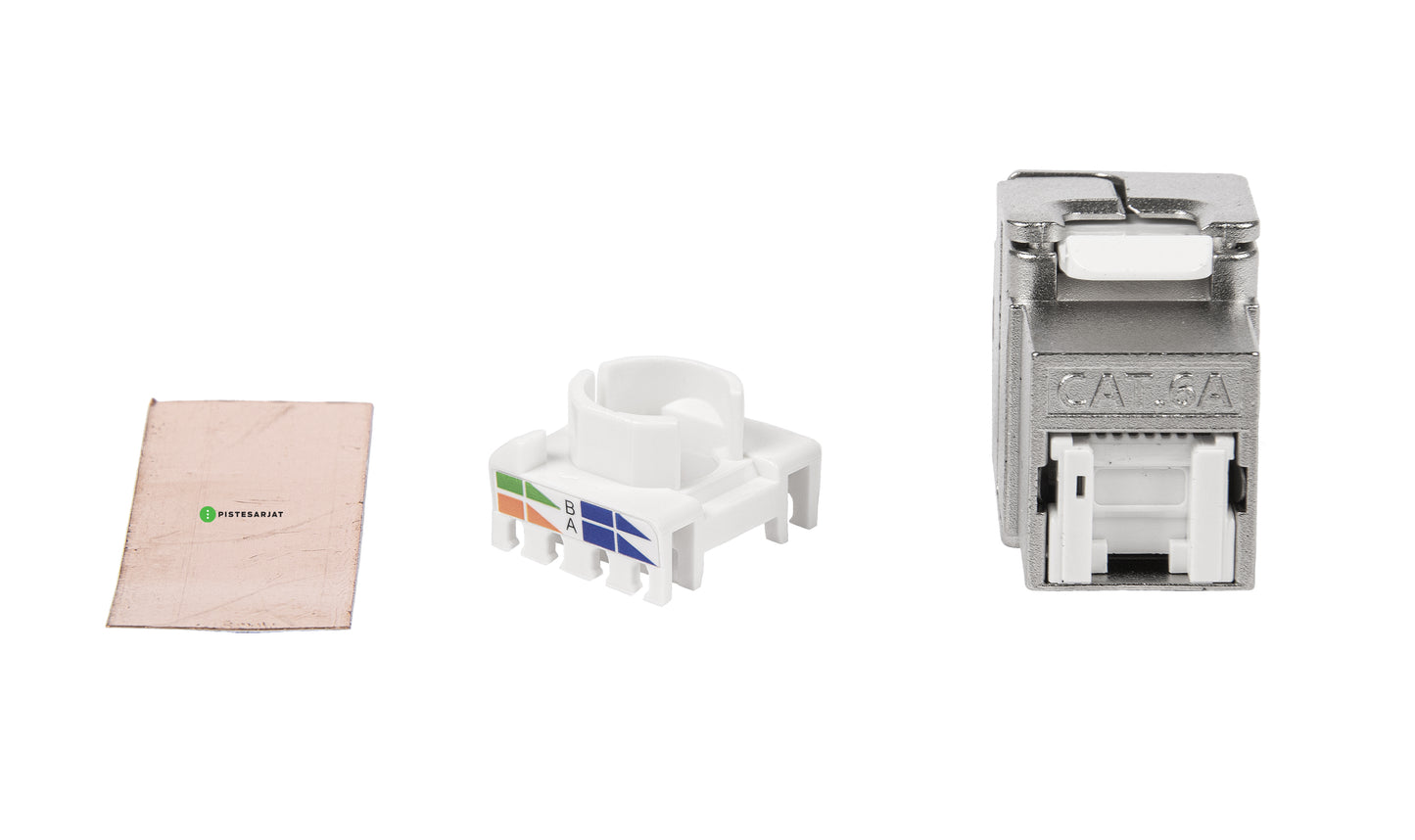 Liitin-Cat6a RJ45 STP shortbody Keystone Cat.6a työkaluton Keystone liitin