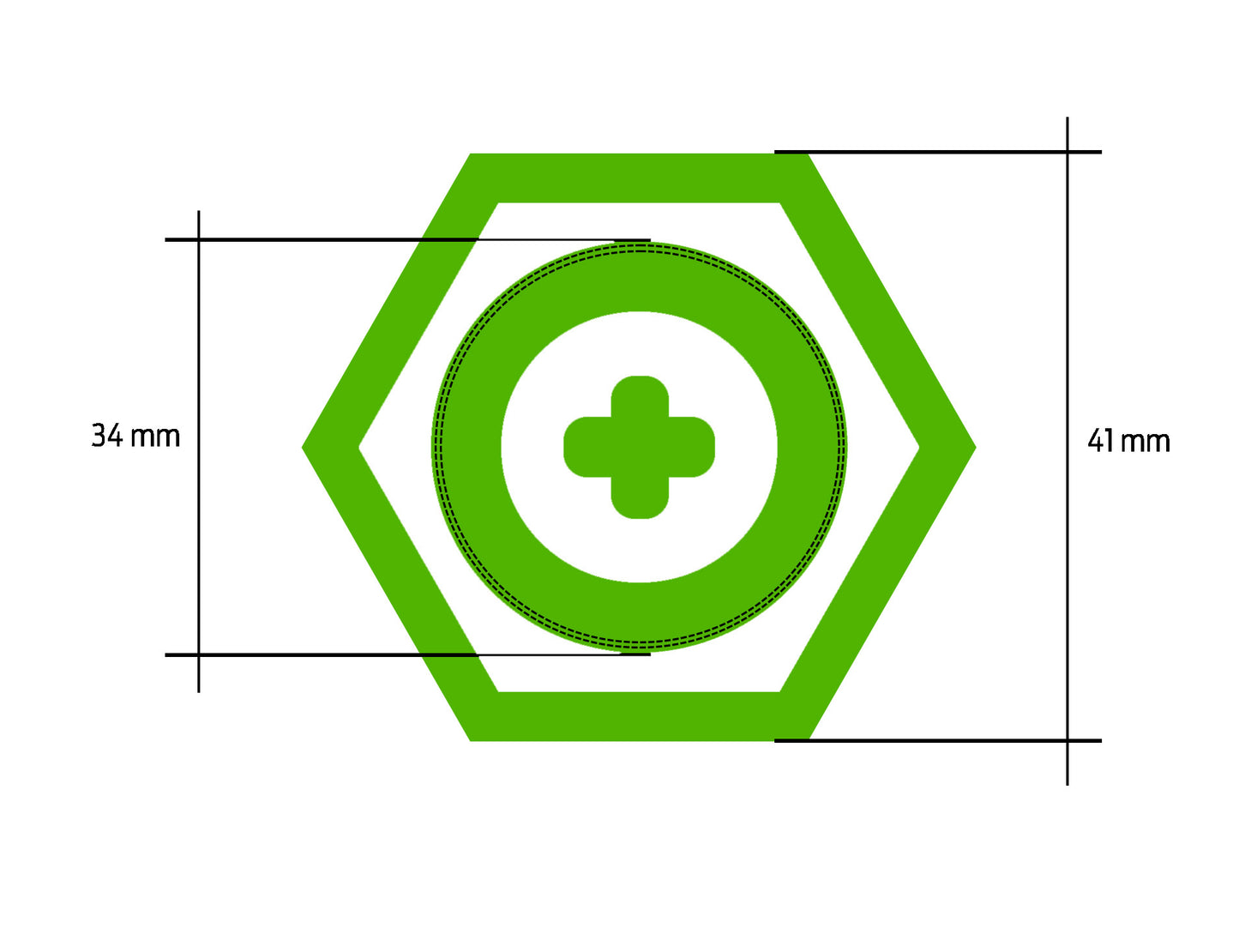 Effekt NF-vastussauvat 1" tuuman kierrekanta Kuva - 2