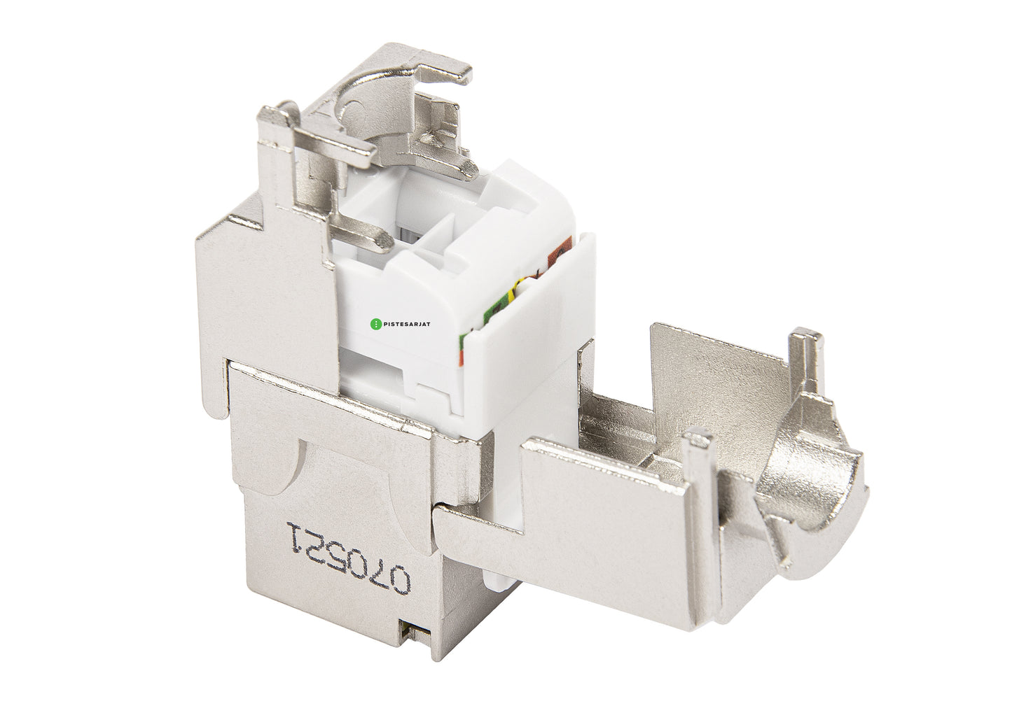 Liitin-CAT6a RJ45 STP Keystone KS-T Cat.6a/Ea STP työkaluton Kuva - 3