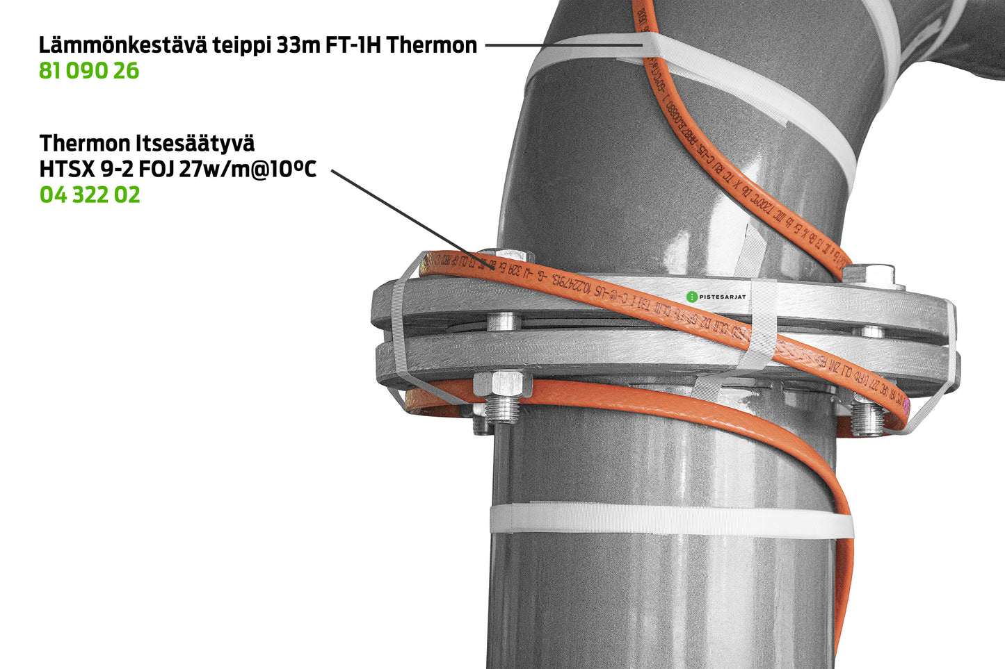 Lämmönkestävä teippi 33m FT-1H Thermon Kuva - 2