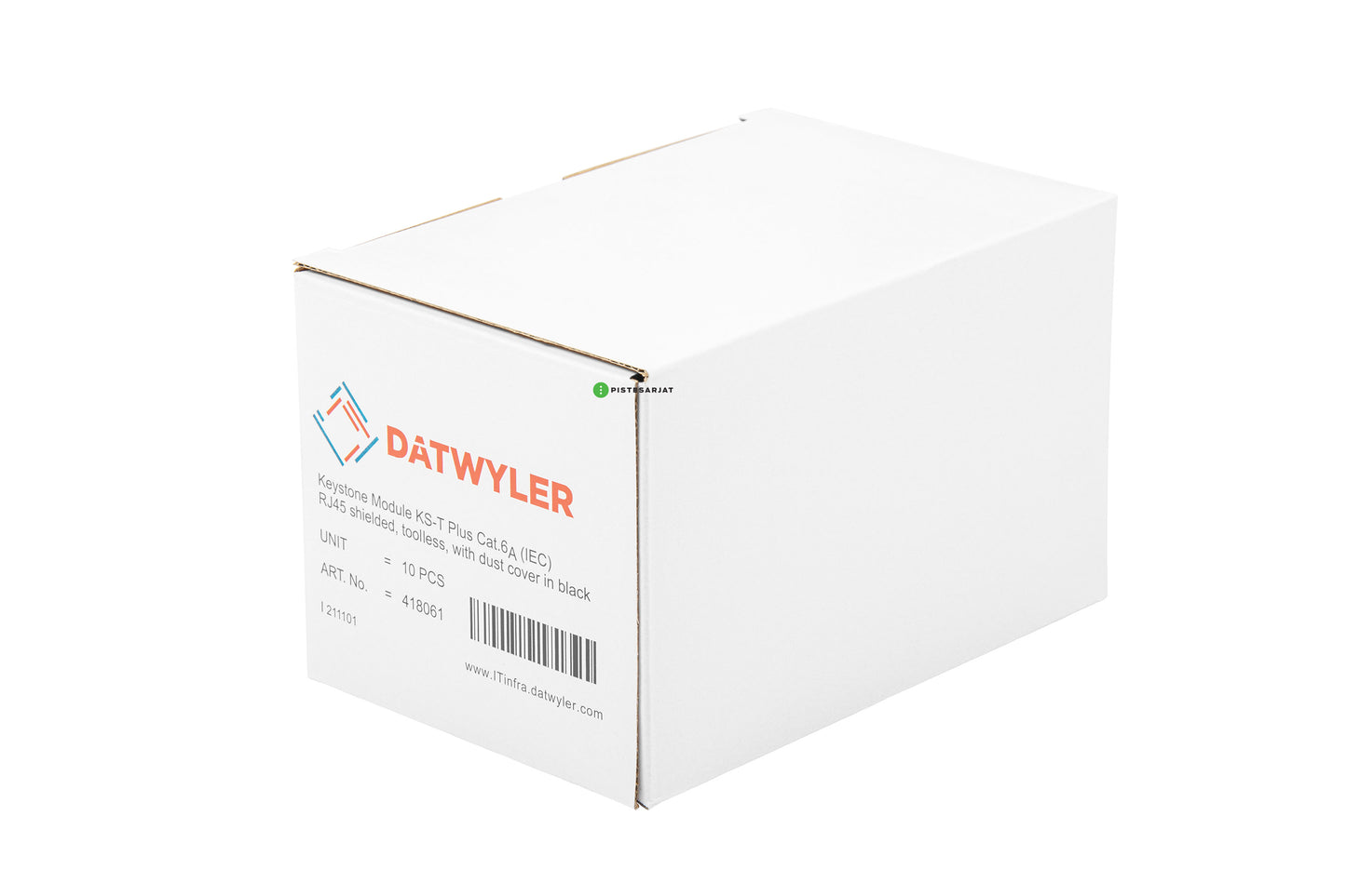 Liitin-CAT6a RJ45 STP Keystone KS-T Cat.6a/Ea STP työkaluton Kuva - 5