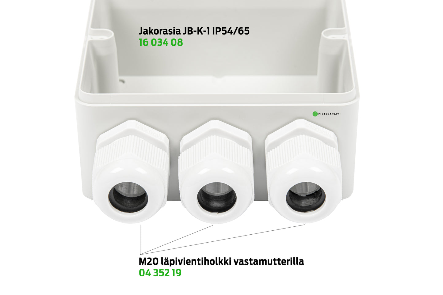 JB-K rasiaan M20-holkki + vastamutteri