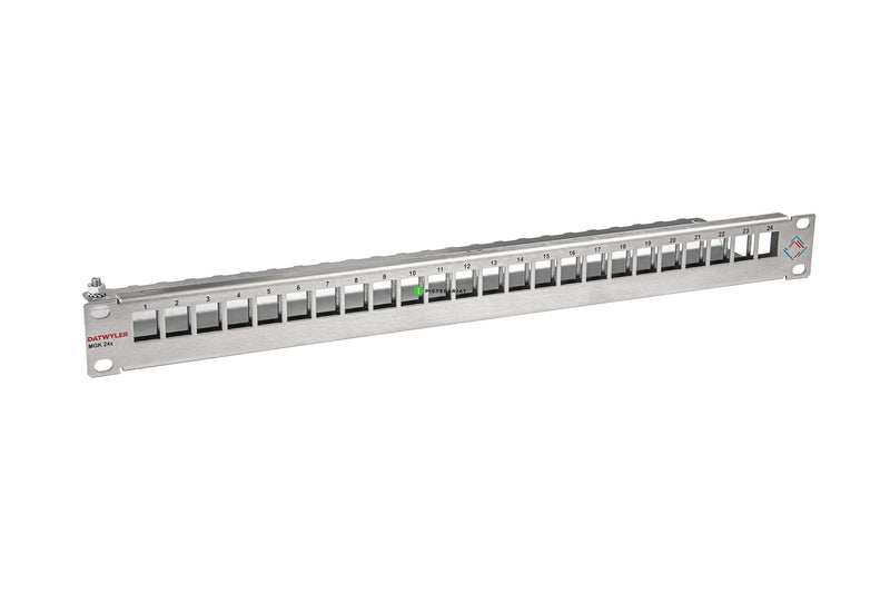 Paneeli-kupari 24xRJ45, Ei liit. Patch panel MGK 24x 440042, teräs
