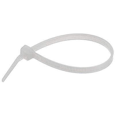 Nippuside valkoinen 100mm-2,5 mm-100kpl/pss