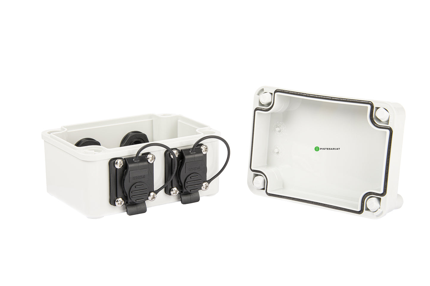Pintarasia IP67, 2xCat6a Keystone IP67 Distribution box plastic