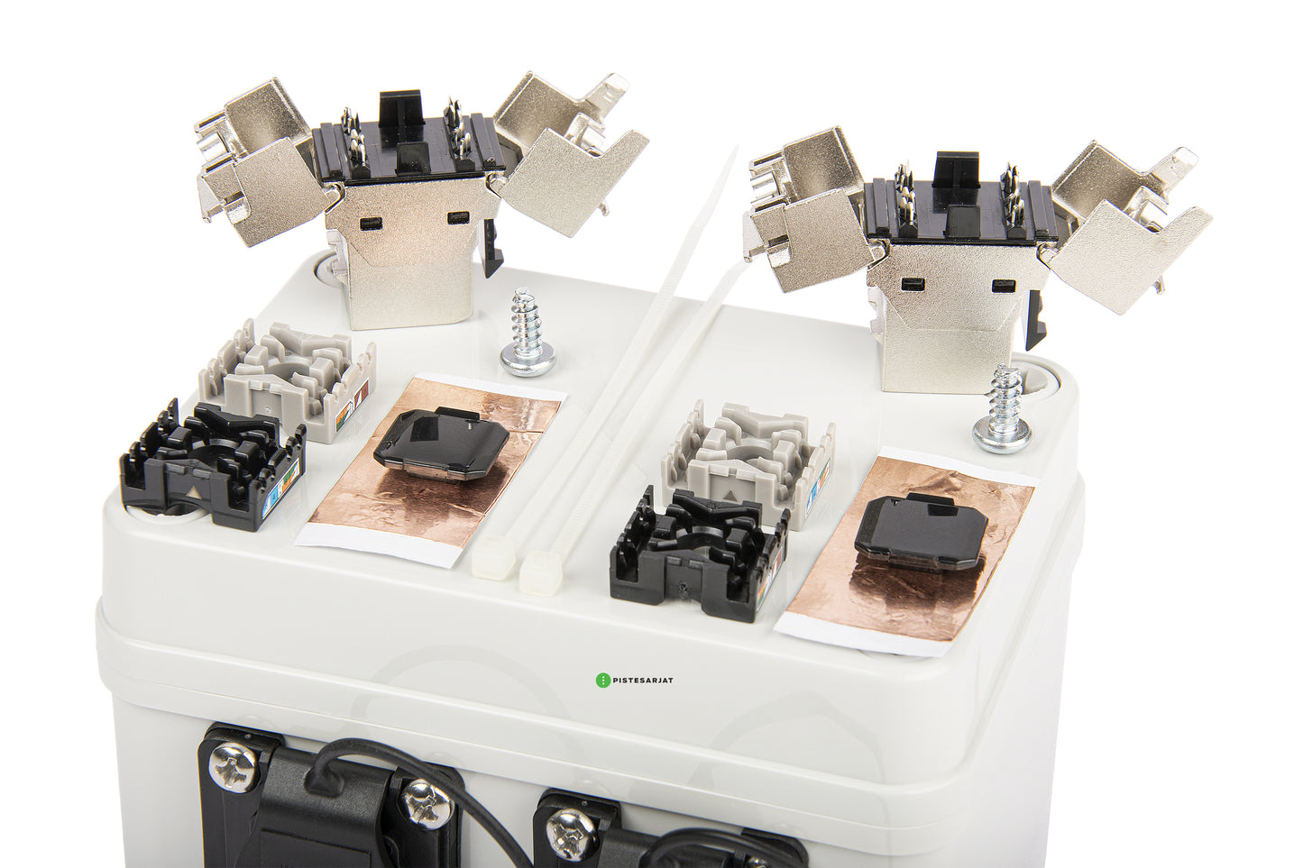 Pintarasia IP67, 2xCat6a Keystone IP67 Distribution box plastic