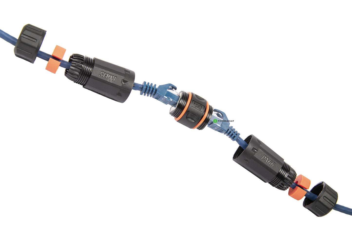 Liitin-Cat6a IP68 RJ45-RJ45 jatkos RJ45-RJ45 IP68 jatkos