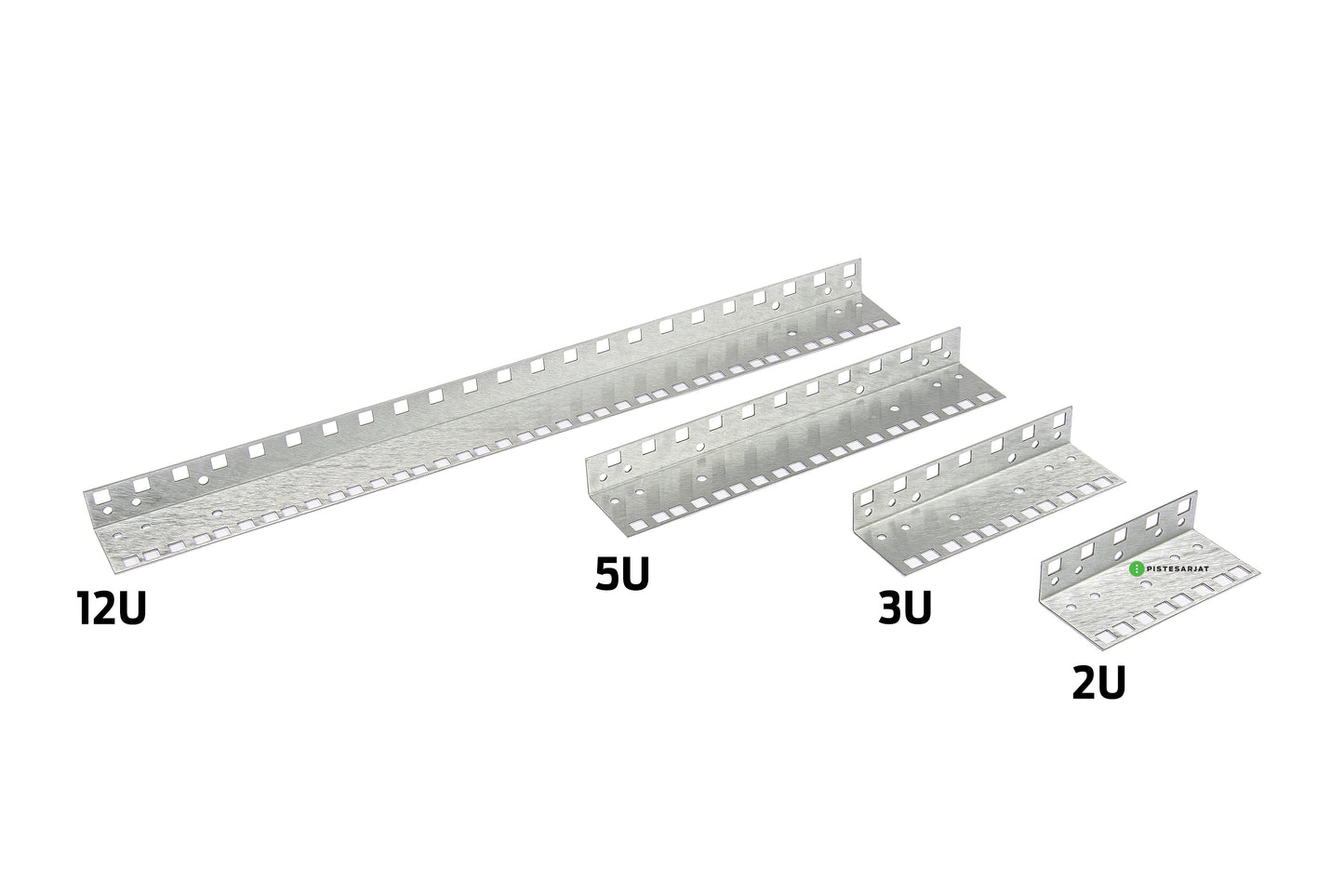 Seinäteline 19"/ETSI, 2-12U tuilla 400mm Avoseinäteline 19"/ETSI, 2-12U