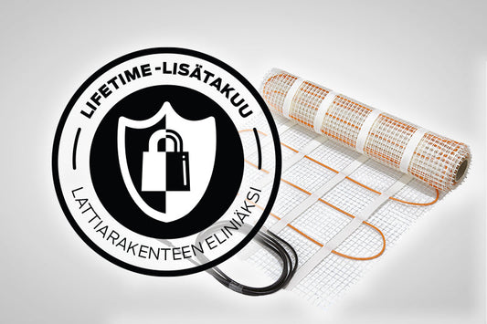 Uusi Lifetime -lisätakuu PST-lattialämmitystuotteille