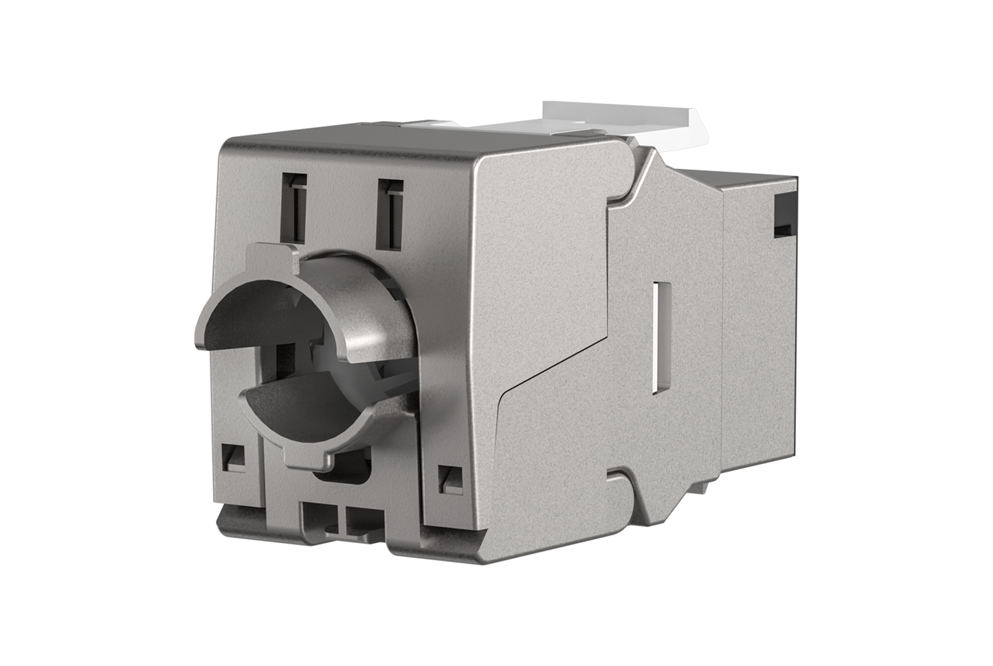 Liitin-Cat8 STP Keystone, työkaluton RJ45 Keystone STP, Cat.8, 40Gbit Kuva - 1