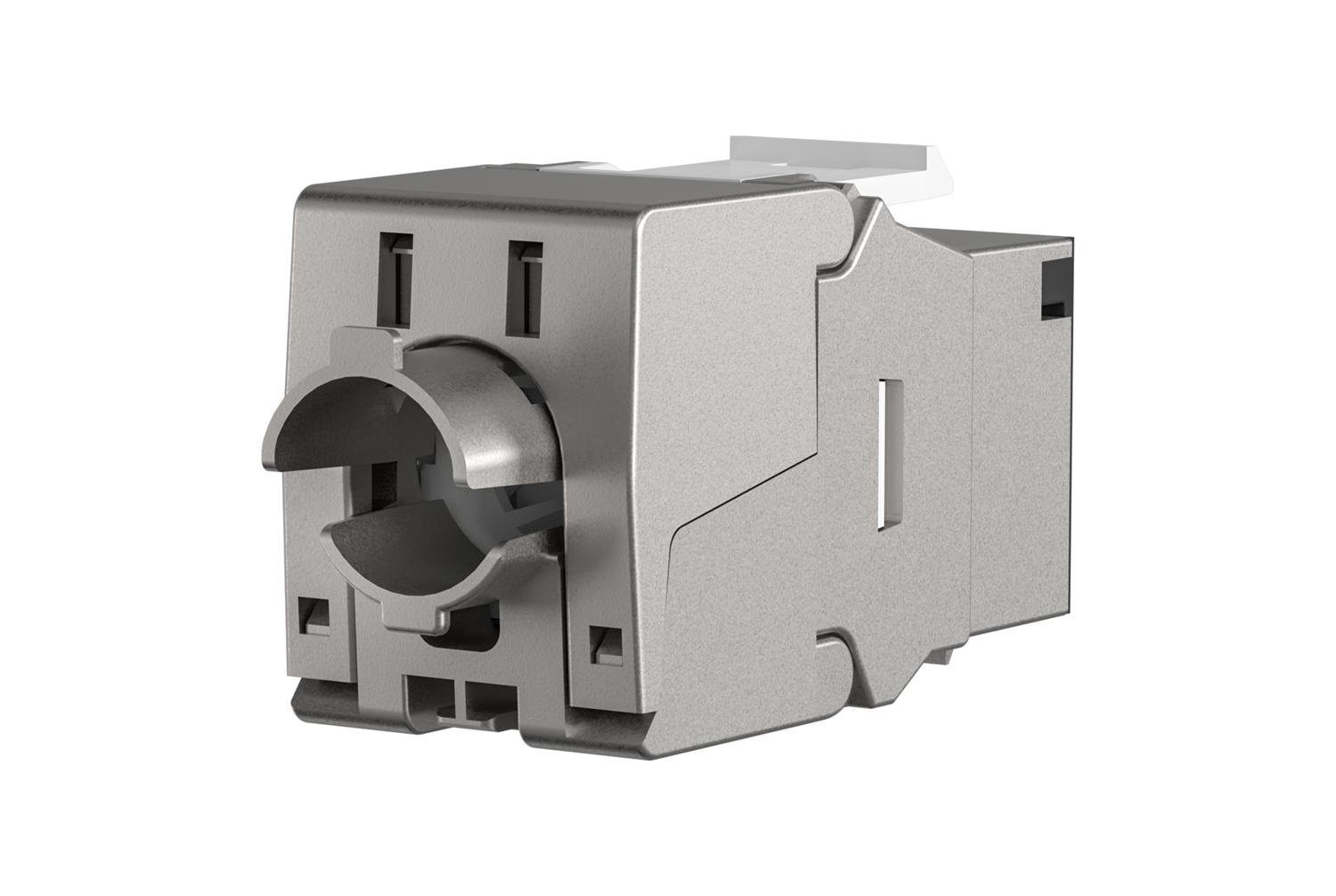 Liitin-Cat8 STP Keystone, työkaluton RJ45 Keystone STP, Cat.8, 40Gbit Kuva - 1