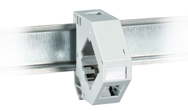 Kytkentäkotelo, runko DIN-kisko Adapterirunko Keystone-liittimille 