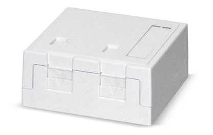 Pintarasia, 2xRJ45, Ei liit., pölys Surface mount box 2x Keystone Kuva - 2