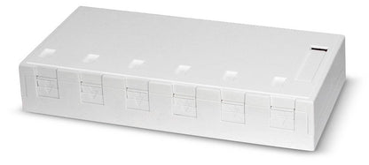 Pintarasia, 6xRJ45, Ei liit., pölys Surface mount box 6x Keystone Kuva - 2