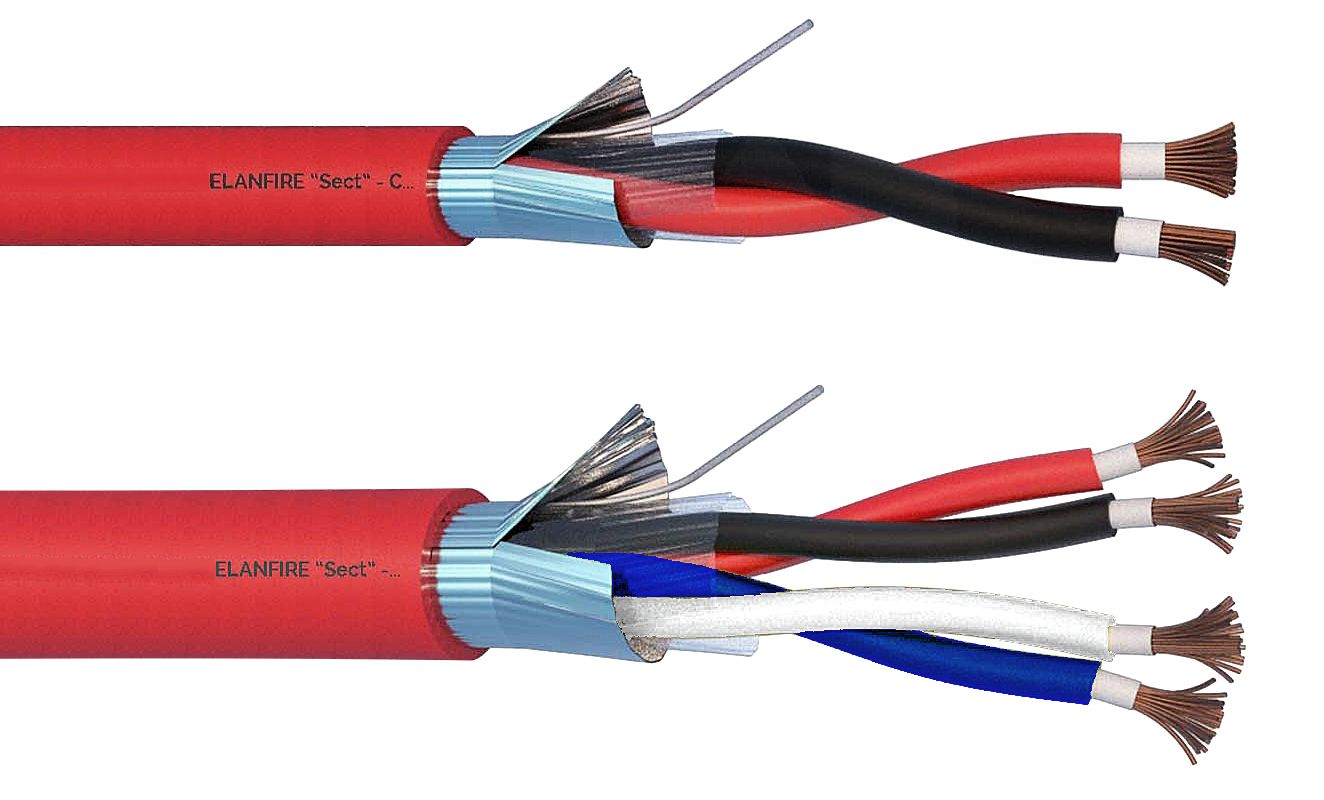 Paloilmoitinkaapelit 2x0,50-2,5mm, 2x2x0,50-1,0 suojattu PH120