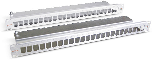 Paneeli-kupari STP, ei liittimiä "MS/TERA" MS&PS 24x 19" 1U l.grey 185840