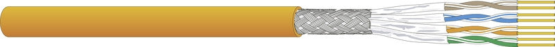 Tietoverkkokaapeli-Cat7 CU7002 PUR Eca Cat.7 S/FTP 4Px0,57 PUR FRNC/OH Eca
