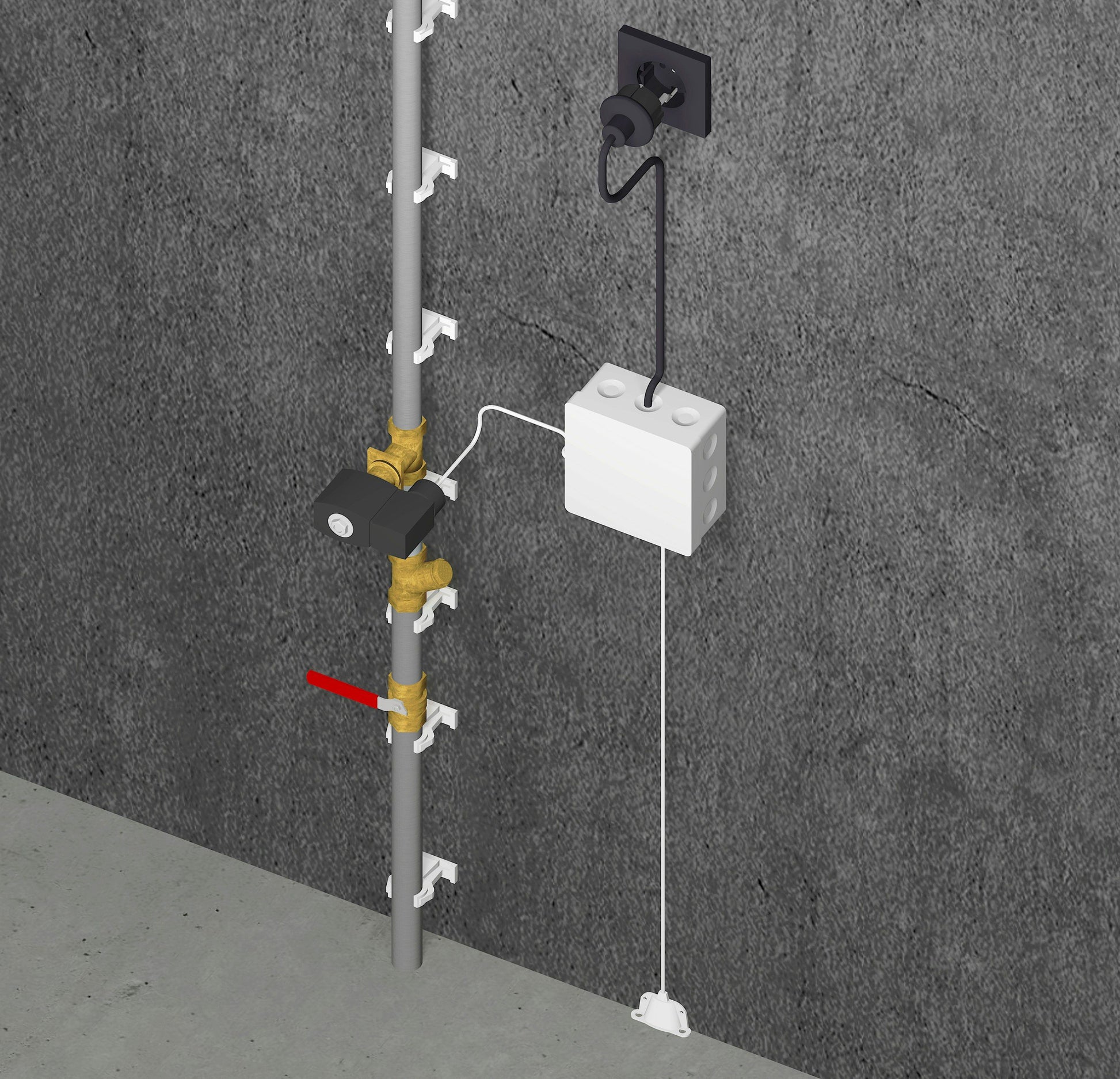 Kytkentärele Z-Wave Heatit Z-Relay 25A IP55 Kuva - 3