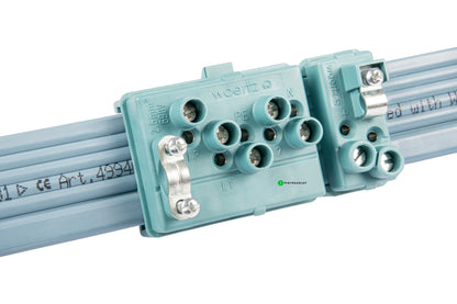 DALI-liitäntärasia 5-napainen + väyläliitäntä 5G2,5mm²+2x1,5mm² lattakaapelille Kuva - 2