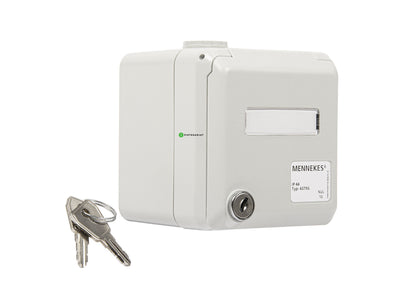 Pintarasia IP44, lukolla, EI liit. IP44 Wall Outlet Keystone 417503