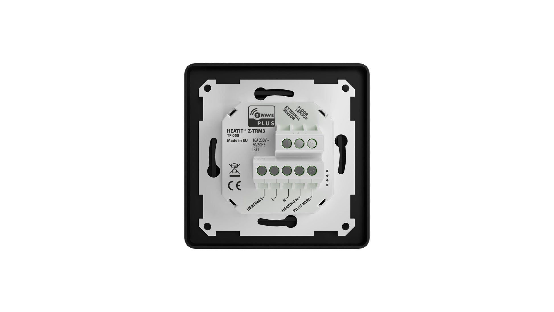 Yhdistelmätermostaatti Z-Wave Heatit Z-TRM3 valkoinen / musta Kuva - 8