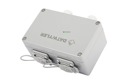 Pintarasia IP67, 2xRJ45, EiLiit. IP67 Outlet Keystone, Aluminium