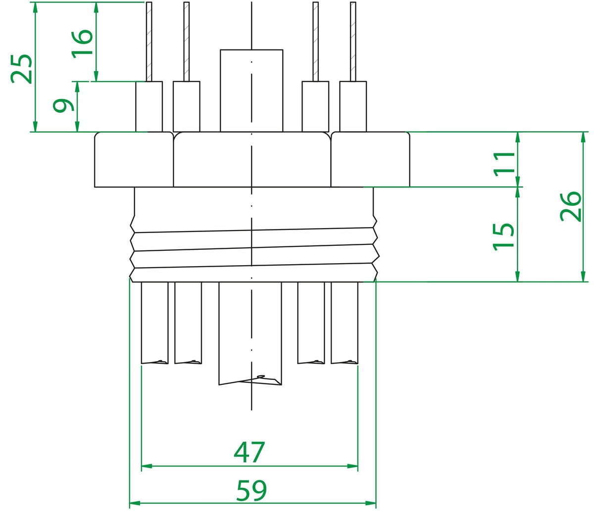 Effekt vastussauvat 2-20 kW AISI825 INCOLOY käyttövedelle Kuva - 3