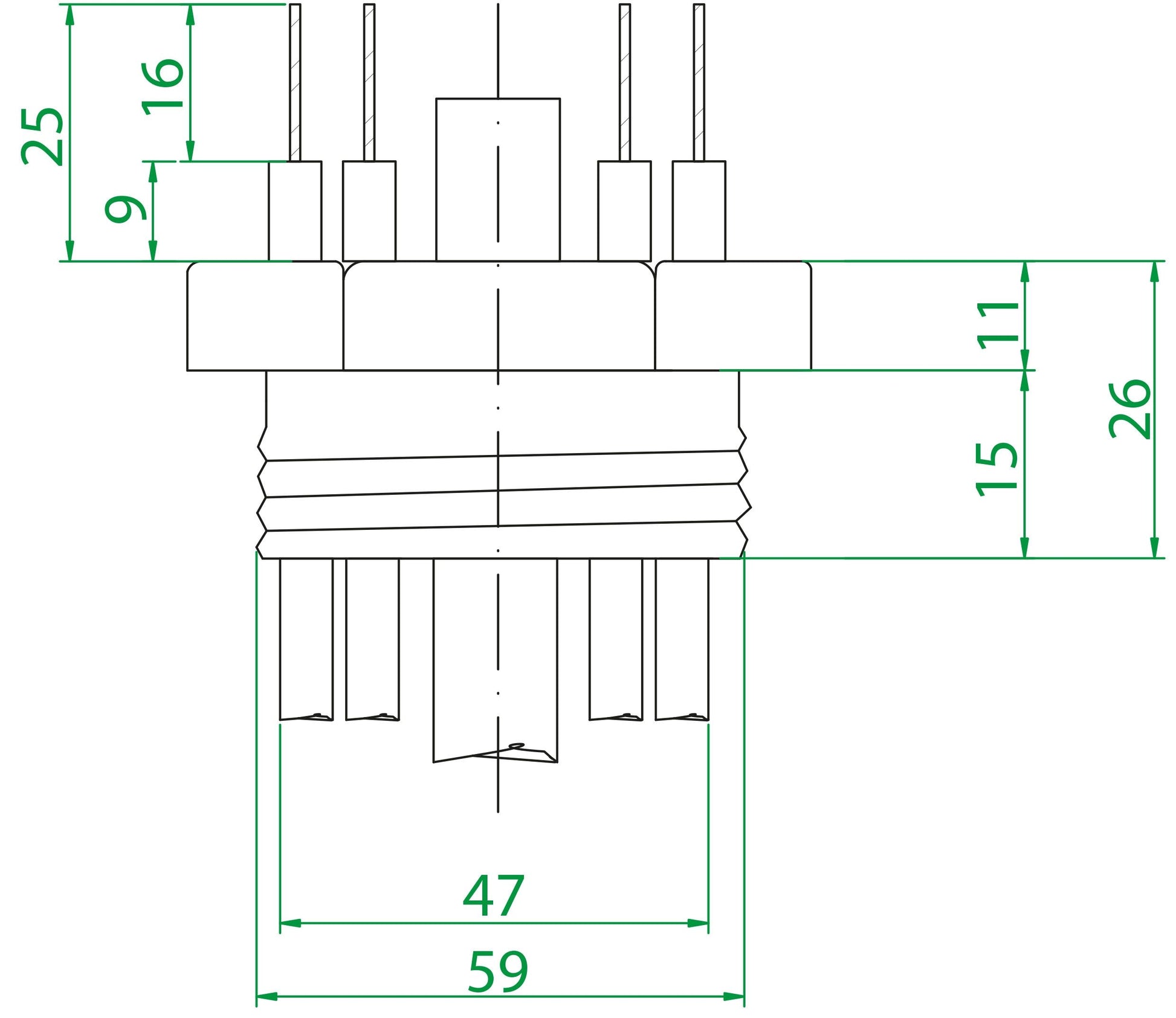 Effekt vastussauvat 2-20 kW AISI825 INCOLOY käyttövedelle Kuva - 3