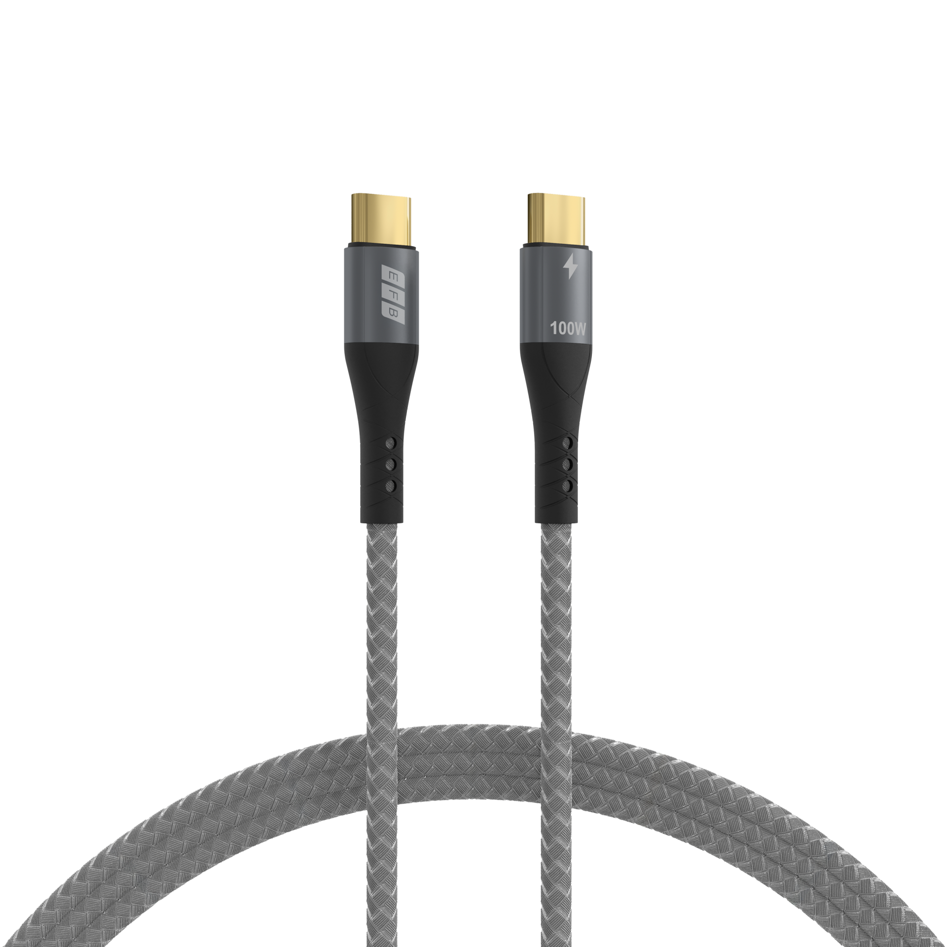 USB-C <-> USB-C -kaapelit, 0,5-3m, 100W Kuva - 1
